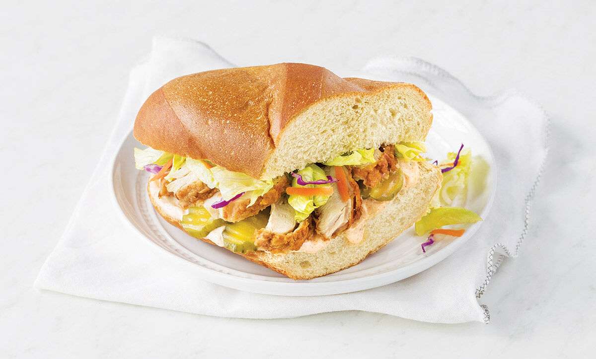 Spicy Chicken Sandwiches with Nashville-Style Dressing